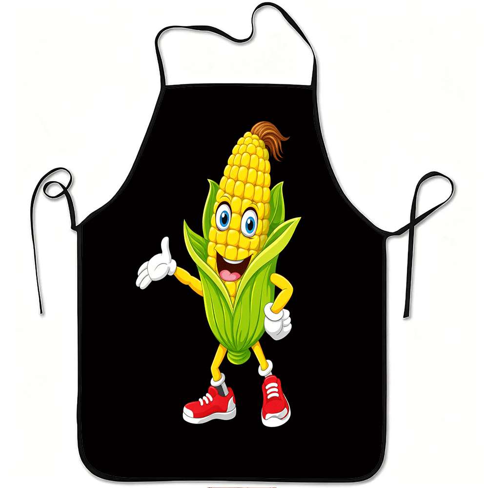 Home Cooking Chef - 1 Piece Country-Themed Apron, Happy Corn