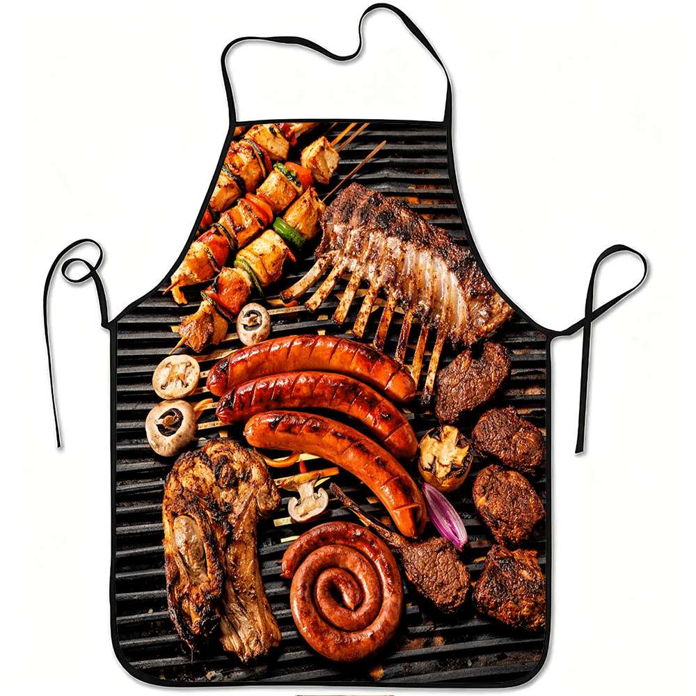 Home Cooking Chef - 1 Piece of Fun Barbecue-Themed Apron,
