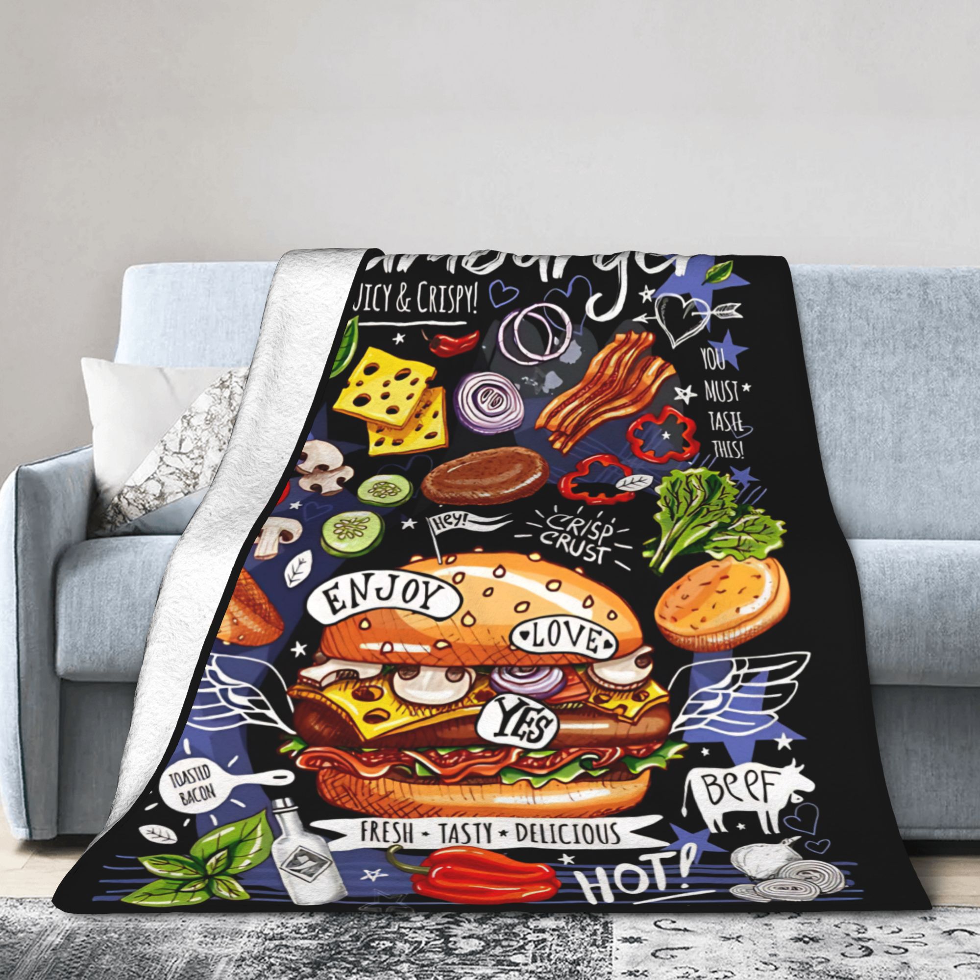 Home Cooking Fast Foods - Poster Fast Food Cooking Hamburger Cheese