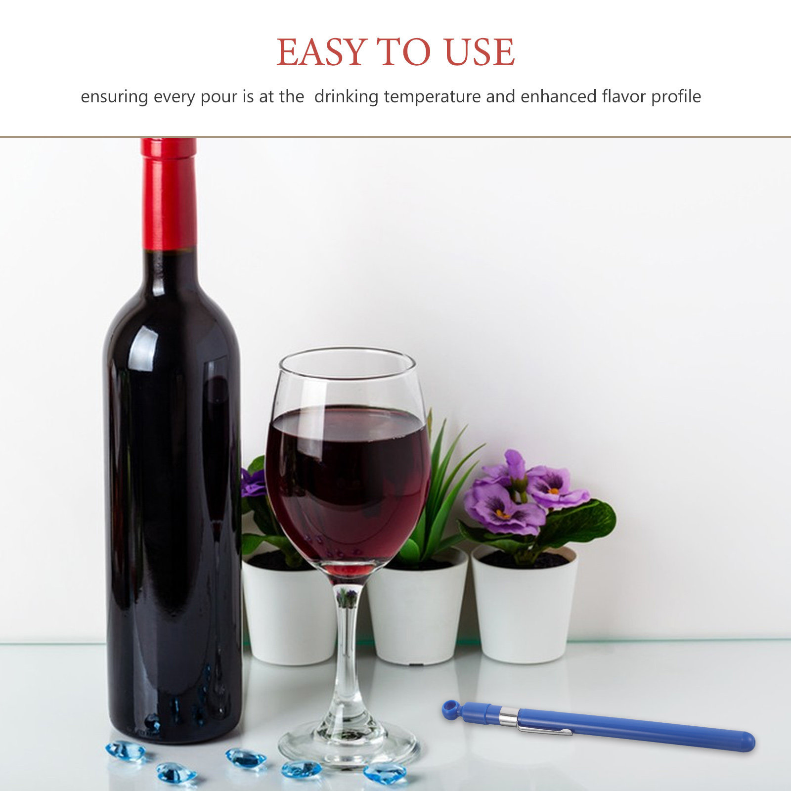 Glass Wine Thermometer Easy Re - Home Cooking Reading ulasan dan harga