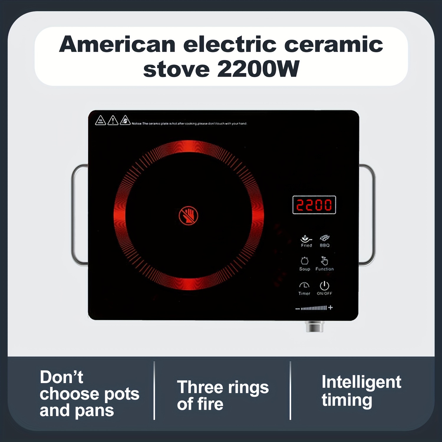 Electric Ceramic Stove, 2200W  - Home Cooking Electric ulasan dan harga