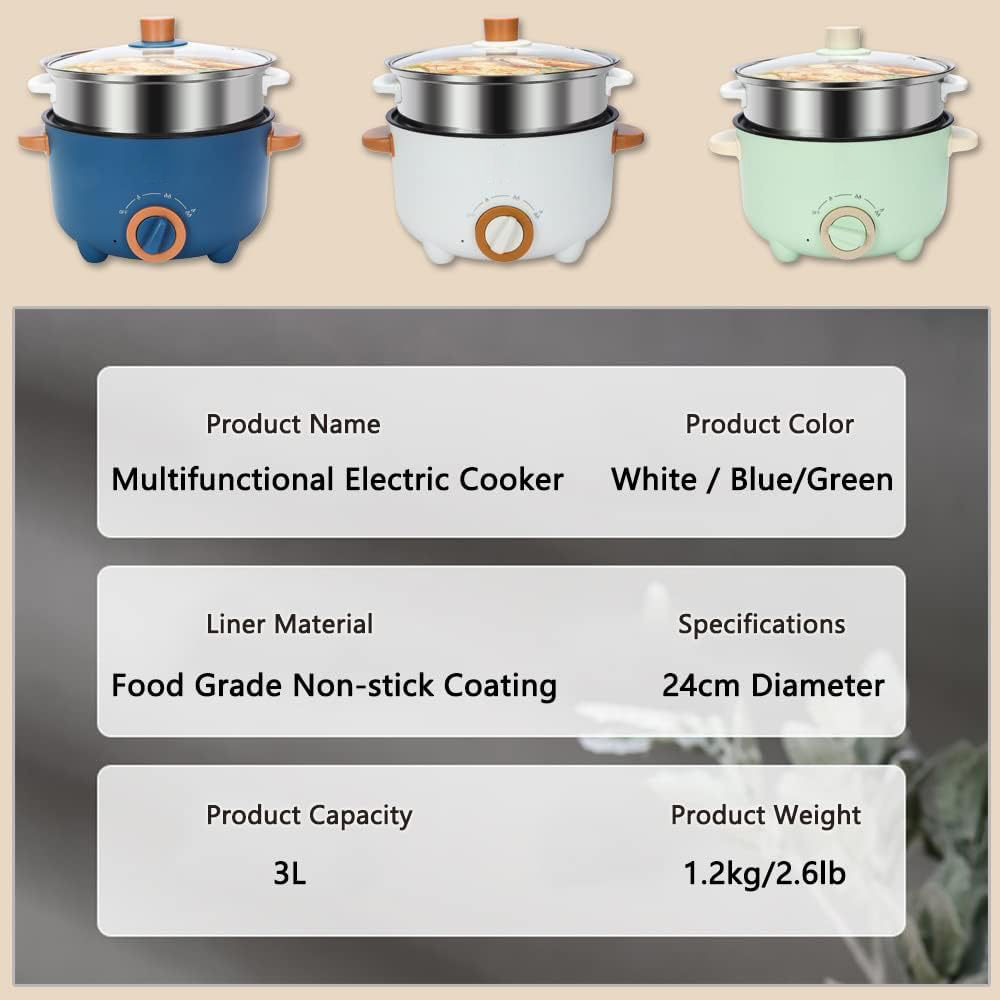 Mini Multifunction 3L Rice Coo - Home Cooking Electric ulasan dan harga