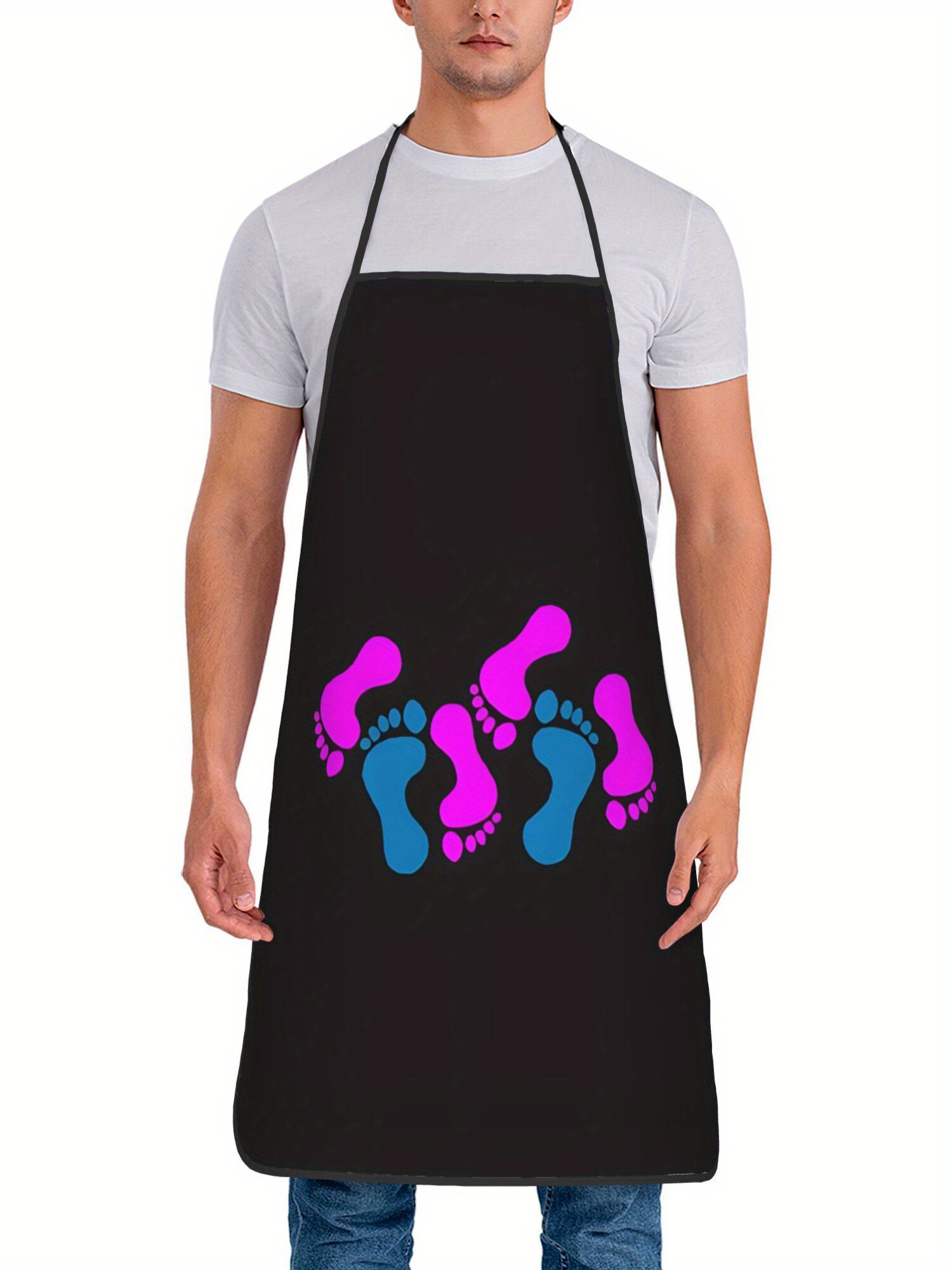 Baby Feet Kitchen Apron Pink B - Home Cooking Chef ulasan dan harga