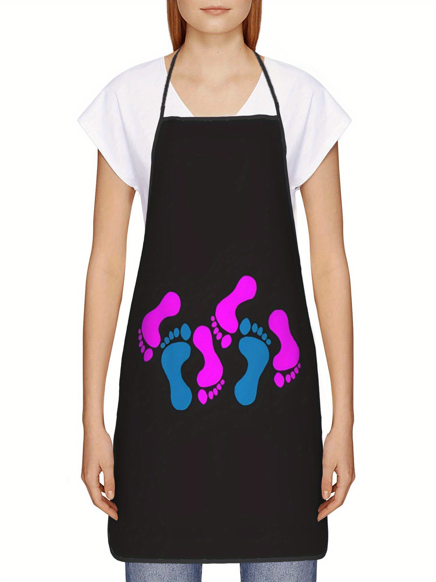 Baby Feet Kitchen Apron Pink B - Home Cooking Chef ulasan dan harga