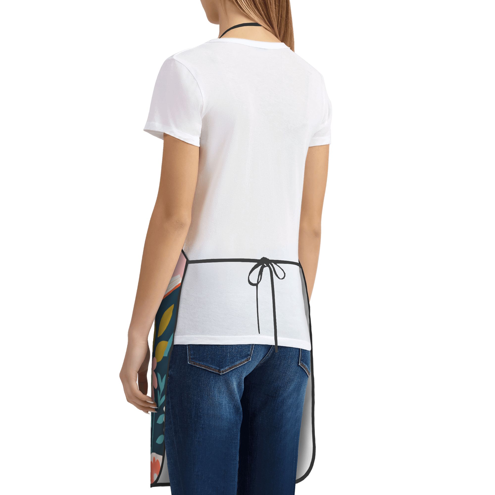 Whimsical Reading Cat Apron  F - Home Cooking Reading ulasan dan harga