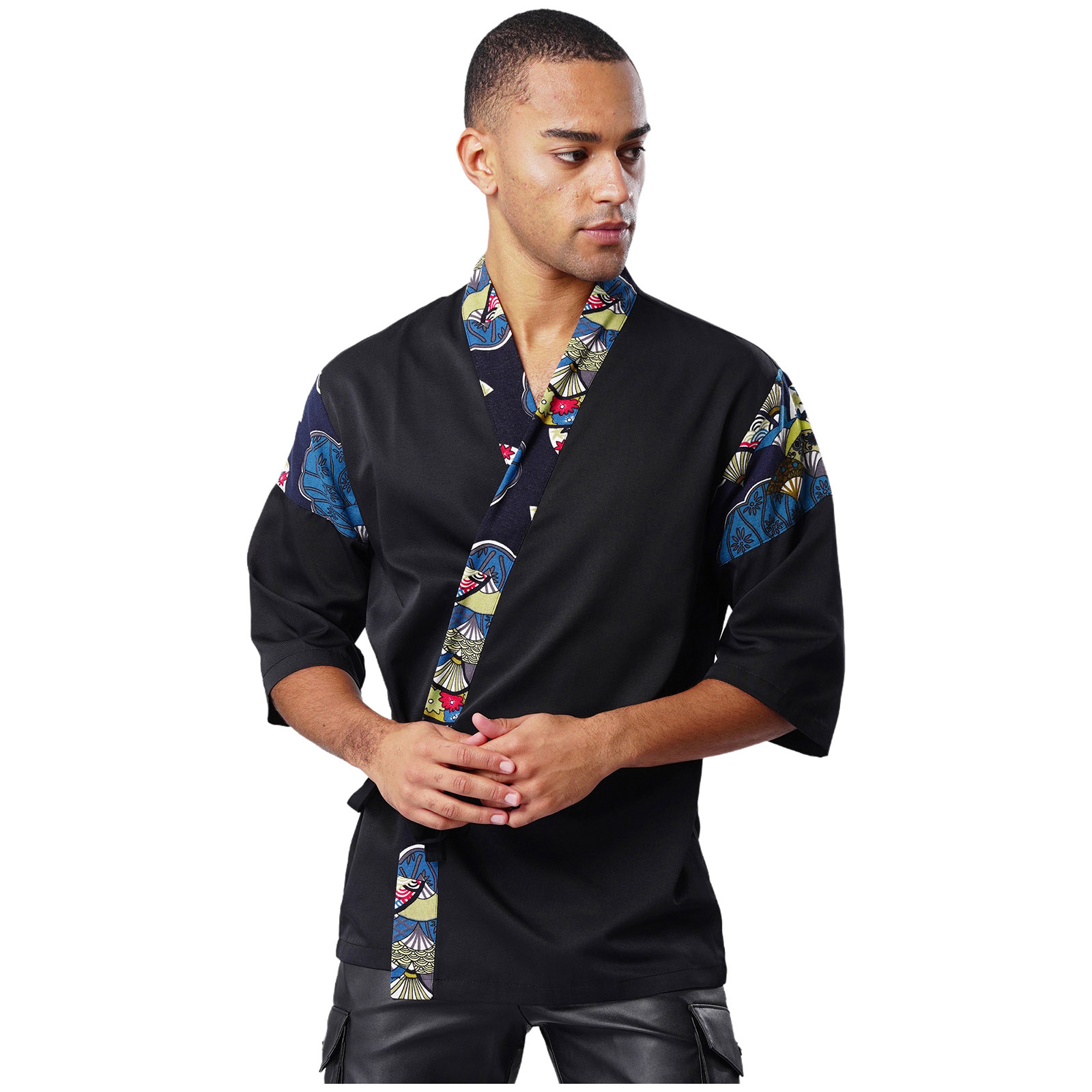 Men's Japanese Sushi Chef Coat - Home Cooking Chef ulasan dan harga