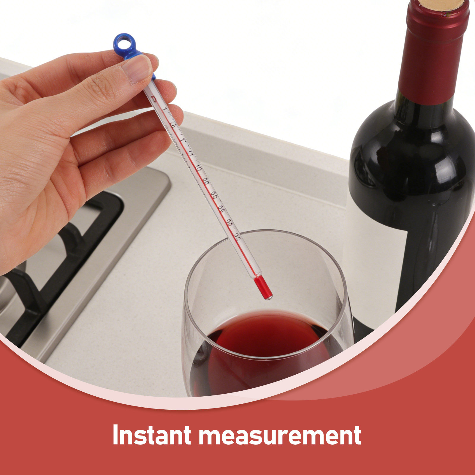 Glass Wine Thermometer Easy Re - Home Cooking Reading ulasan dan harga
